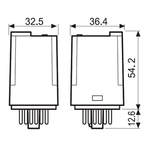RELÉ INDUSTRIAL DE 3 CONTACTOS 110 VCA - 10 A UNDECAL