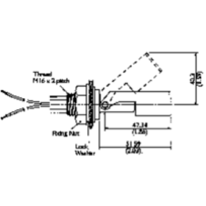 INTERRUPTEUR À FLOTTEUR 250 VCA - 1NO/1NC - IP65 - UTILISATION HORIZONTALE