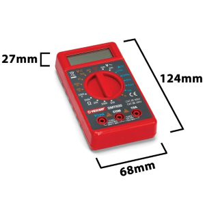 TESTER - DIGITALES MULTIMETER MIT MINI-MESSSPITZEN – CAT III – CR2032 (IM LIEFERUMFANG ENTHALTEN)